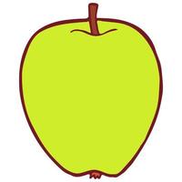 Vintage isolated apple, great design for any purposes. Graphic vector art.