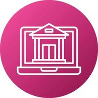 Online Banking Icon Style vector