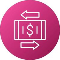 Money Transfer Icon Style vector