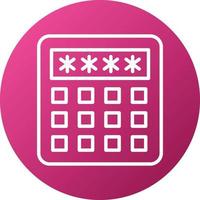 Pin Code Icon Style vector