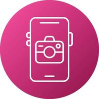 Mobile Camera Icon Style vector