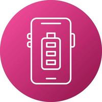 Mobile Battery Icon Style vector