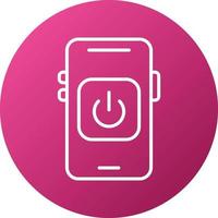 Mobile Power Icon Style vector