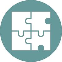 Puzzle Icon Style vector