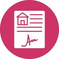 House Contract Icon Style vector