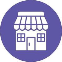 estilo de icono de tienda vector