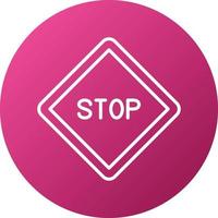 Stop Sign Icon Style vector
