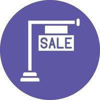 estilo de icono de tablero de venta vector