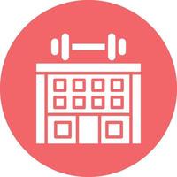 estilo de icono de gimnasio vector