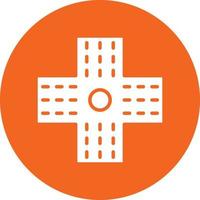 Crossroad Icon Style vector