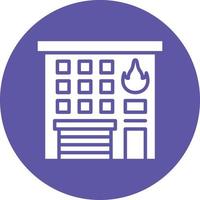 Fire Station Icon Style vector