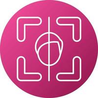Face Scan Icon Style vector