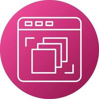 Depth Perception Icon Style vector