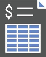 Spreadsheet Icon Style vector