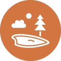 Lake Icon Style vector