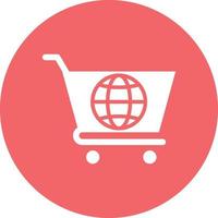 Worldwide Shopping Icon Style vector