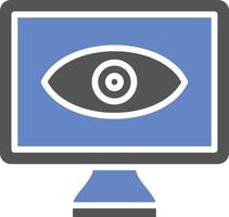 Monitor Icon Style vector