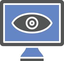 Monitor Icon Style vector