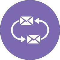 Exchange Mails Icon Style vector