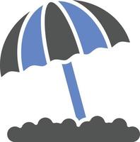 Beach Umbrella Icon Style vector