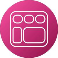 Food Tray Icon Style vector