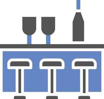 Bar Counter Icon Style vector