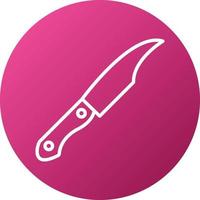 estilo de icono de cuchillo vector