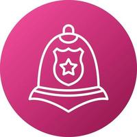 Police Helmet Icon Style vector