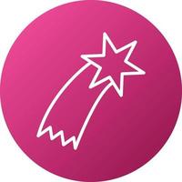 Shooting Star Icon Style vector