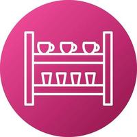 Shelf Icon Style vector