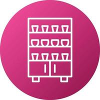 Cupboard Icon Style vector