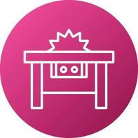 Table Saw Icon Style vector