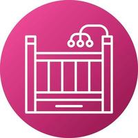 Crib Icon Style vector