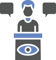 Eye Witness Icon Style vector