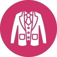 Wedding Men Suit Icon Style vector