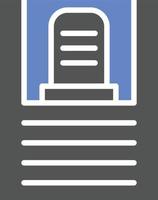 Death Certificate Icon Style vector