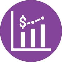 Bar Graph Icon Style vector