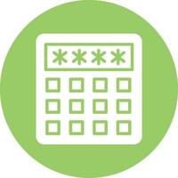 Pin Code Icon Style vector
