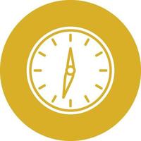 New Year Clock Icon Style vector