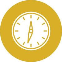 estilo de icono de reloj de año nuevo vector