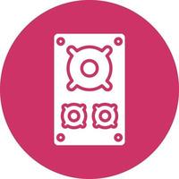 New Year Speaker Icon Style vector