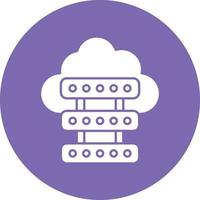 Cloud Server Icon Style vector