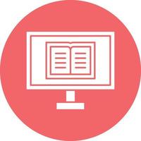 Online Learning Icon Style vector