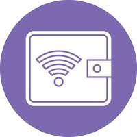 Digital Wallet Icon Style vector