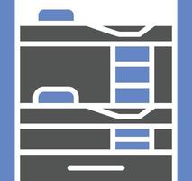 Bunk Bed Icon Style vector