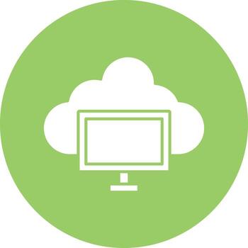 Cloud Computing Icon Style vector