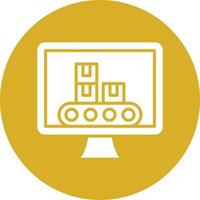 Monitor Icon Style vector