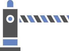 Road Barrier Icon Style vector