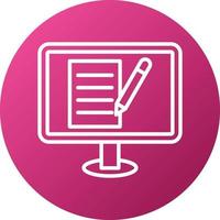 Blogging Icon Style vector