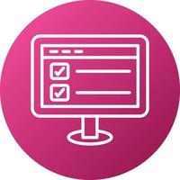 Online Survey Icon Style vector